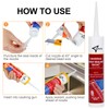 Self-Leveling Lap Sealant, Kitchen, Bath, Window, and More, White, 2