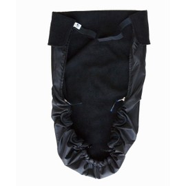 BundleBean - GO Multi-use Waterproof Footmuff (Plain Black) - Use as Pushchair, Carrier, Sling, Car Seat Cover, Opens as Playmat, Universal Fit & Extends to Fit Newborn to 4 Years Old