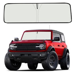 Moricere Upgrade Windshield Sun Shade for Ford Bronco 2021-2023, Foldable Windshield Sun Visor Blocks UV Rays (Not for Bronco Sport)
