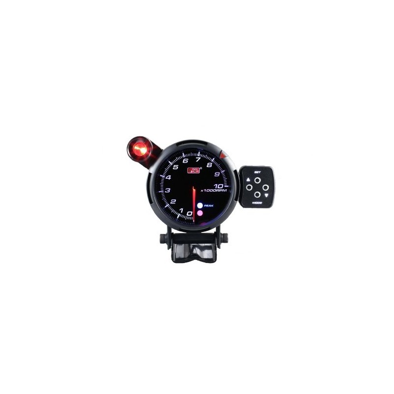 AUTOGAUGE AGTASMSWL270-80PK PK80 Tachometer, Black Face 3 Color LED, With