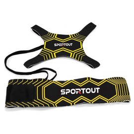 Sportout Soccer Trainer, Soccer Training Equipment, Football Accessories, Football Kick Throw Solo Practice Training Aid Adjustable Waist Belt for Kids Adults