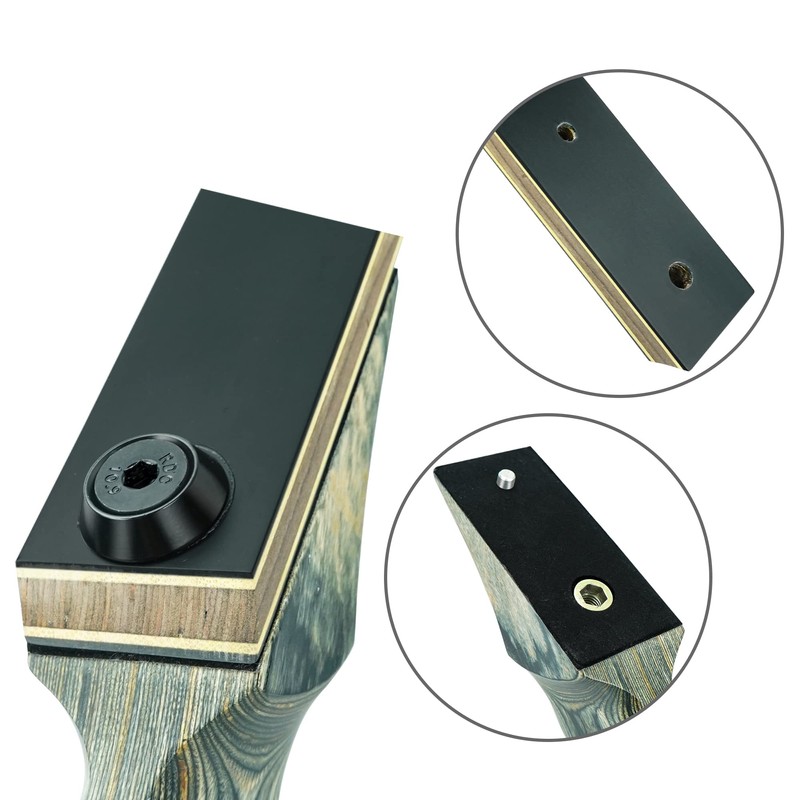 Black Hunter Original Recurve Bow Limbs Replacement, GLURAK 50lb Fiberglass