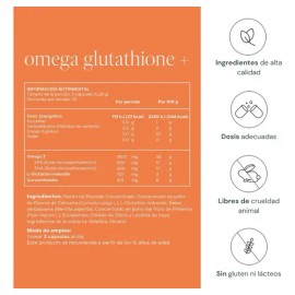 Reset  Omega Glutathioneomega 3 Glutatión Curcumina 90cap Sabor Sin sabor                                                                             