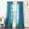 No. 918 Tayla Crushed Texture Semi-Sheer Rod Pocket Curtain Panel,