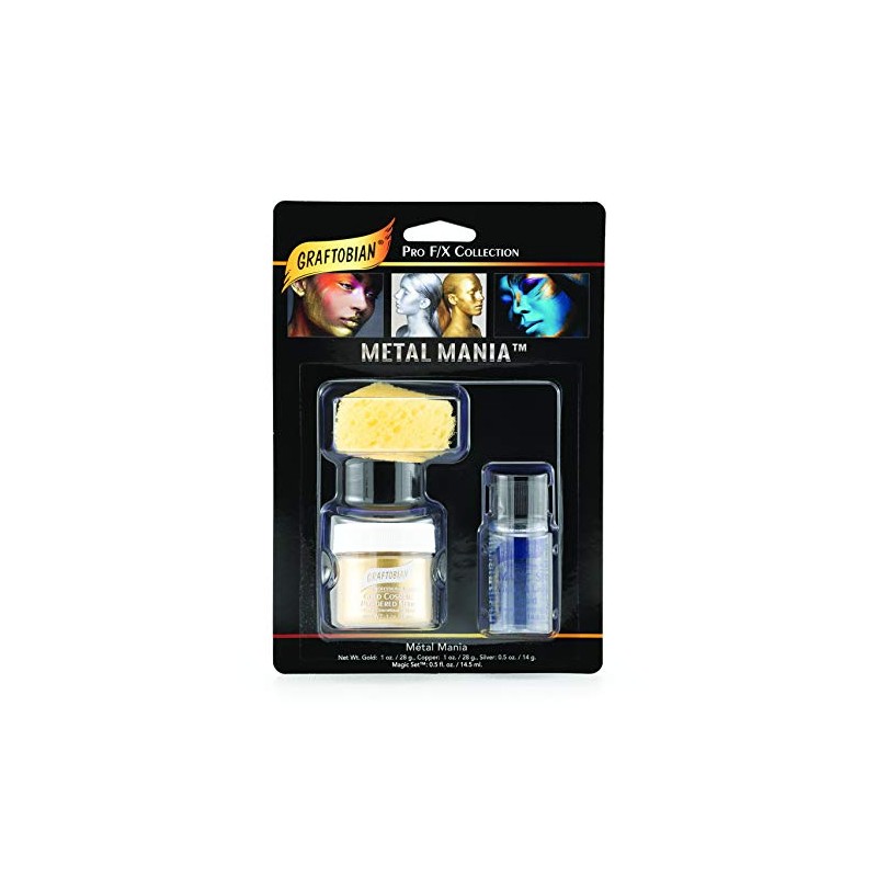 Graftobian Metal Mania Makeup Kit Gold 1 oz./26 g