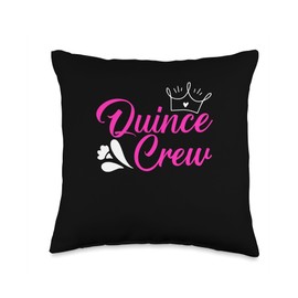 Quince Años 15 XV Birthday Quinceanera Throw Pillow