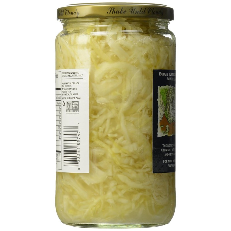 Bubbies Sauerkraut 25.0 OZ(Pack of 3)