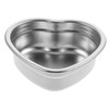 SHOWERORO Heart Shaped Stainless Steel Dish Snack Plate for Desserts
