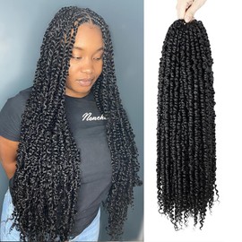 Starlovely Passion Twist Hair 18 Inch, Pre-Looped Crochet Braids for Black Women, Bohemian Curly Twist, Synthetic Hair Extensions #2