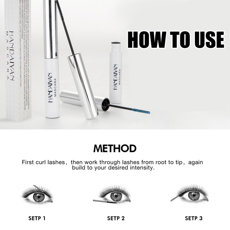 Pink 5D Mascara Colorful Fiber Mascara Charming Long Lasting, Thick