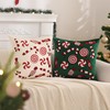 Tosleo Christmas Throw Pillow Cover 18 x 18 inch Set