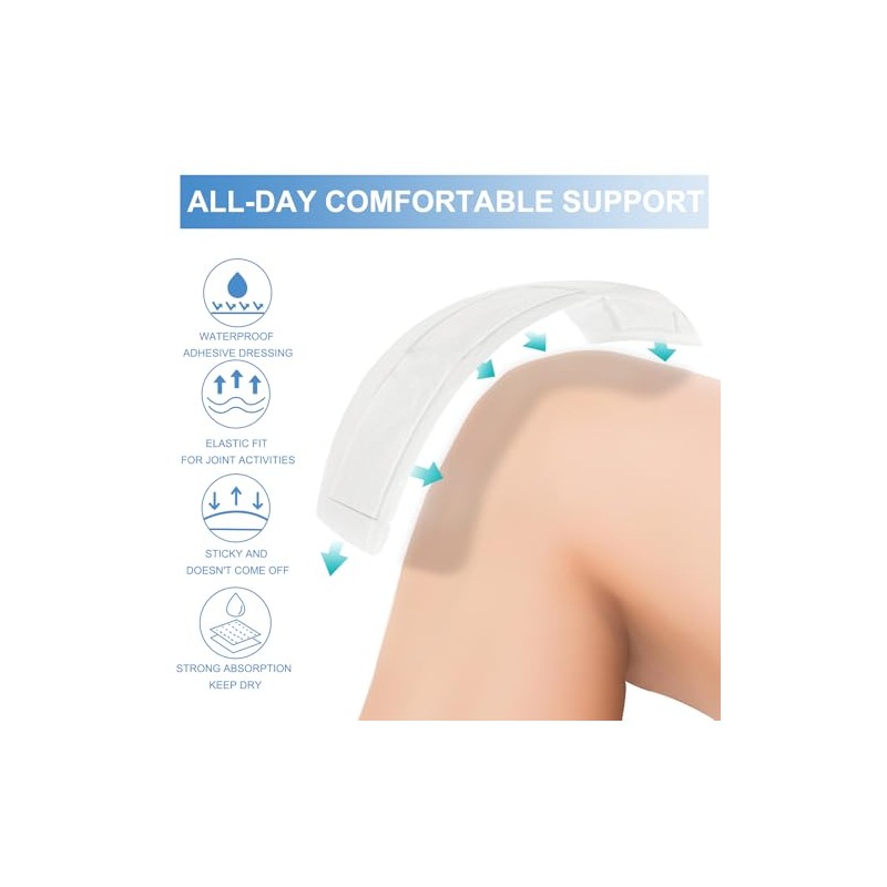 30 Pack Waterproof Adhesive Island Dressings for Surgery Recovery