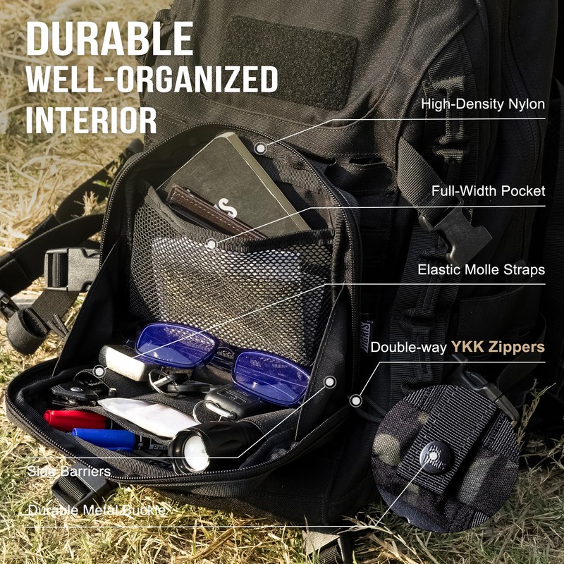 OneTigris MOLLE Pouch, Tactical Admin Pouch Belt EDC Tool Organizer