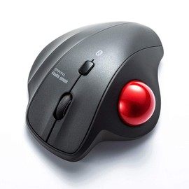 Sanwa Supply MA-BTTB130BK Bluetooth Trackball, Silent, 3 Buttons, Optical