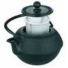 IBILI Cast Iron Black Teapot, 0.3 Litres, Enamel Interior, Induction