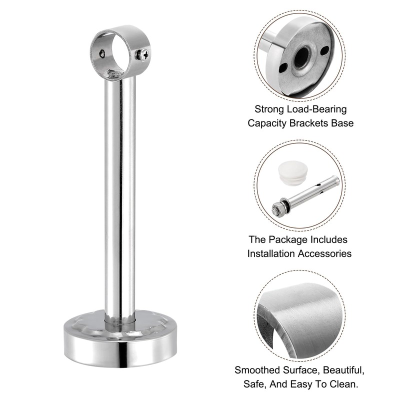 sourcing map 4 Set 7.87inch Ceiling Mount Bracket Fit 1.02inch