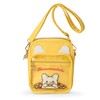 Sanrio 485110 Hanamaru Ghost Shoulder Bag, Cotton, Polyester, PVC, Steel,