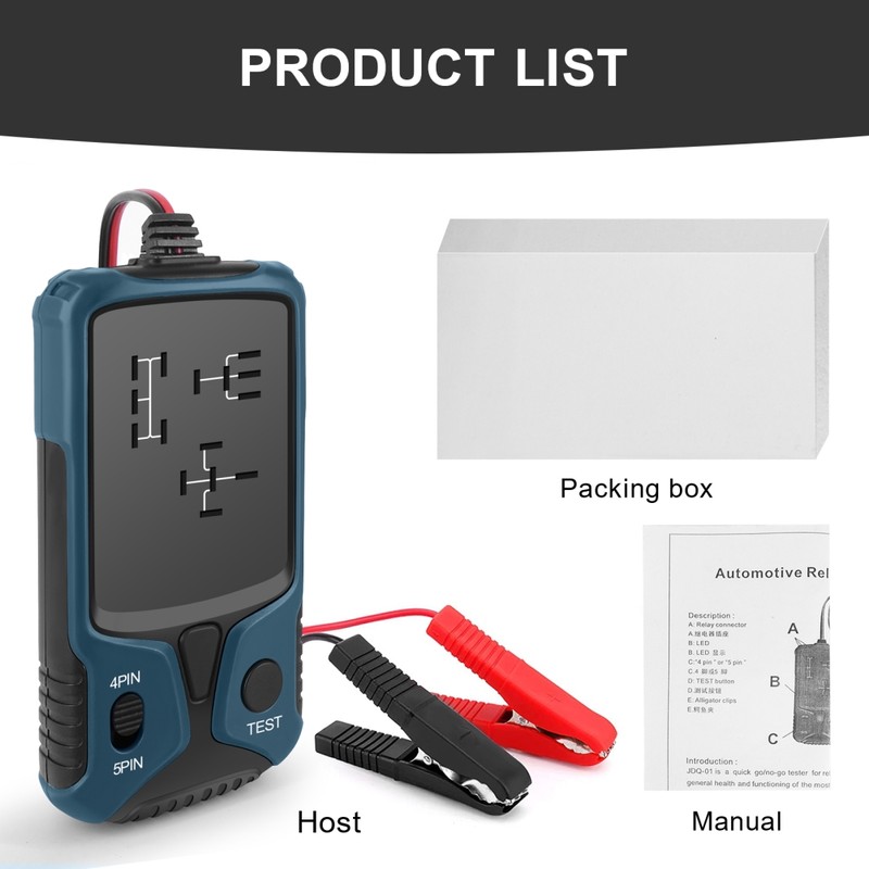 12V Car Relay Tester Battery Tester Automotive Electronic Relay Tester