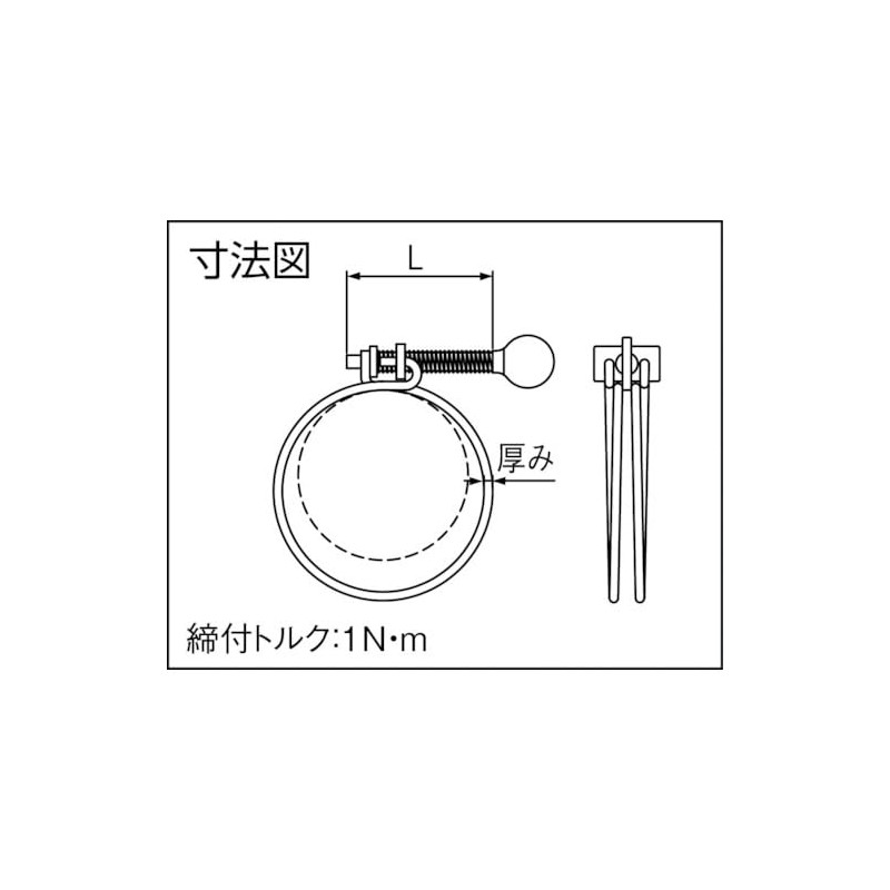 TRUSCO TWBN-58 Finger Screw Type Wire Band, Tightening Diameter 2.0