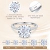 BAGUTTA PAVONE 5CT CZ Round Cut Engagement Rings for Women,Women’s