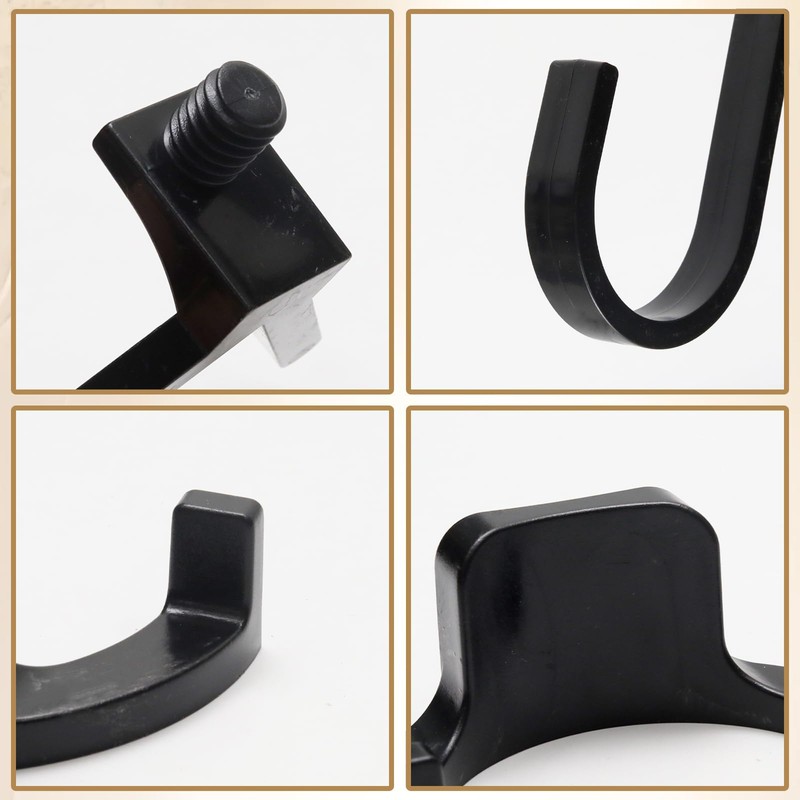 6 Pcs ABS Storage Shed Tool Hooks Set – Heavy-Duty
