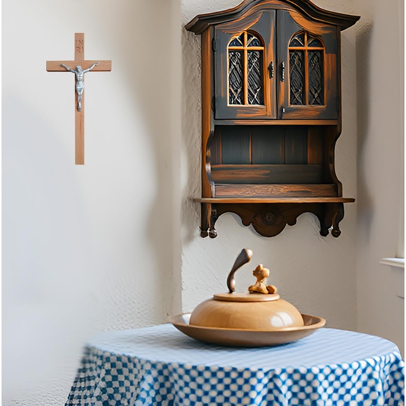 Kaltner Präsente Gift idea: 25 cm wall cross crucifix made
