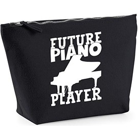 Hippowarehouse Future piano player printed make up cosmetic wash bag 18x19x9cm