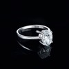 JewelryPalace Classic 1ct 2ct Oval Cut Moissanite Solitaire Promise Ring