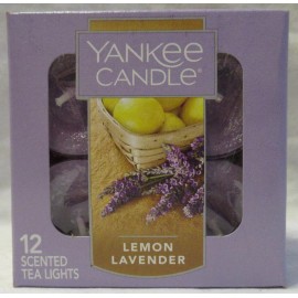 Yankee Candle 12 Scented Tea Light T/L Box Candles LEMON LAVENDER
