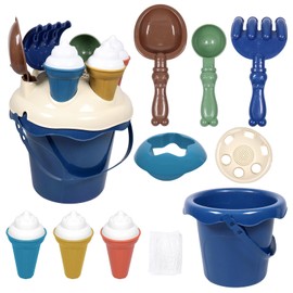 Capgoost Sand Toy Set, 9 Pieces Travel Sand Toy Children, Sand Toy Ice, Sandpit Beach Toy with Sand Shovel, Sand Moulds, Outdoor Sand Toy for Girls and Boys from 3 4 5 Years