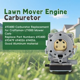 ALL-CARB Carburetor Replacement for Briggs Stratton 693480 693479 Replacement for Craftsman LT1000 917270821