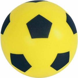 Size 4 Football | Sponge Foam Soccer | Outdoor Games for Kids | Indoor Football, Adults’ Garden, and Beach Games for Families | Toddlers | 17.5cm (Yellow)