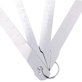 Shimomura Industry FVS-626 Full Veggie Smile Measuring Spoon, Dishwasher Safe, Made in Niigata, Tsubamesanjo, Silver, 6.5 x 1.8 x 0.6 inches (165 x 45 x 15 mm)