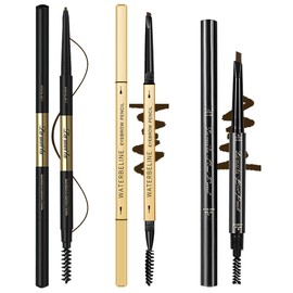 3 Different Eyebrow Pencils,Creates Natural Looking Brows Easily And Lastes All Day,3-in-1:Eyebrow Pencil *3,Dark Brown #-0803081