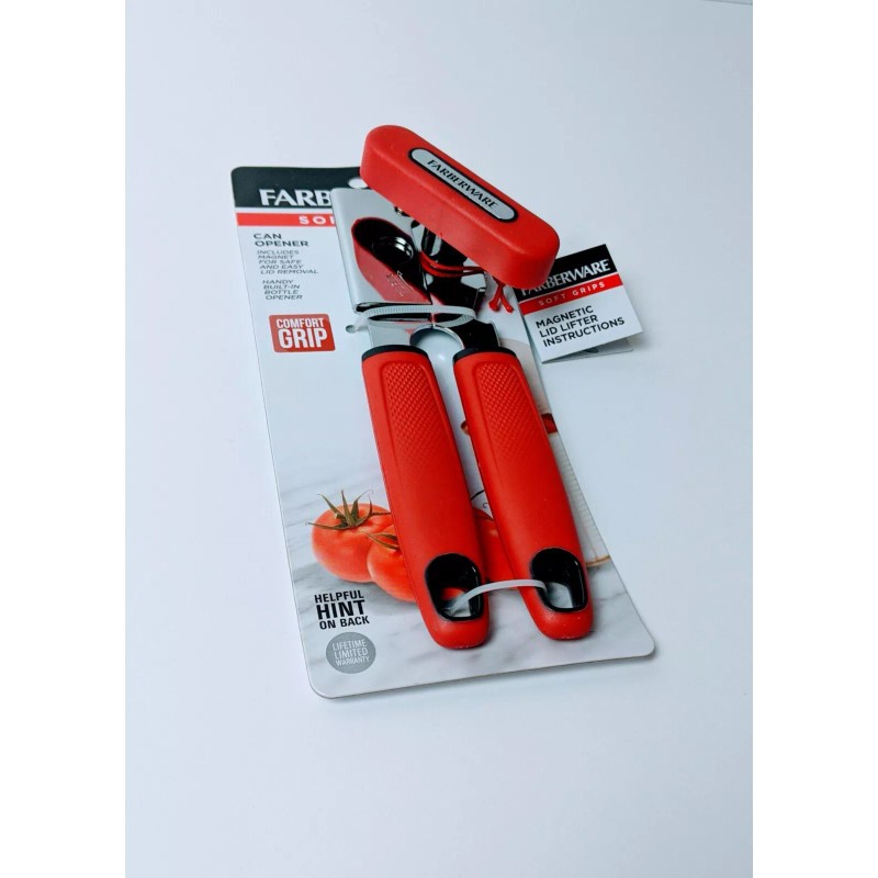 Farberware Faberware Soft Grips Red Can Opener Comfort Grip Soft