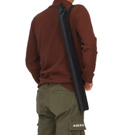 HBYMYDA 1 Piece Pool Cue Bag Lightweight Portable Snooker Cue Case Billiard Stick Storage for 1/2 Snooker Billiard Stick Rod (Black)