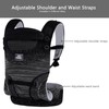 Bebamour Baby Carrier 4-Position Front and Back Baby Carrier with