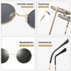 COASION Retro Small Round Polarized Sunglasses for Women Men Circle