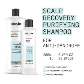 Nioxin Scalp Recovery Purifying Shampoo - Shampoo for Dandruff and Itchy Scalp, 200ml