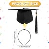 DPKOW Graduation Cap & Firm Anti-fall HairBand Headband for Adult,