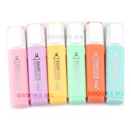 Live color 6pz Marcatextos Colores Pastel Live Color Marcadores Kit