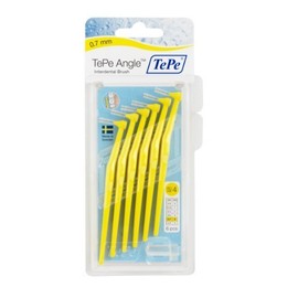 TePe Interdental Brush Angle - Yellow 0.7 mm by TePe Munhygienprodukter AB, Sweden