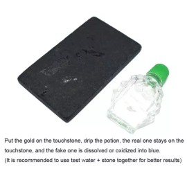 실용적인 전문가용 금 테스터 산성 키트 검사 터치스톤 탐지 테스트 도구 세트 [stone] Practical Professional Gold Tester Acid Kit Inspection Touchstone Detection Testing Tool Set [stone]