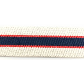 Bell Label Rubber Belt, Made in Japan, Easy Skirt Belt, Generated × Navy Red