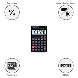 Casio Pocket Calculator with 8 Digit Display SX-300
