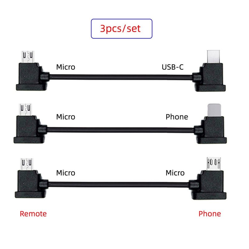 xiwai - Juego de 3 cables de datos tipo C