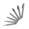 7Pcs Engraving Drill Bit 6mm Shank High Speed Steel Carving