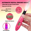 Knitiss Counting Crochet Hook Set Digital Crochet Hooks Set, Light