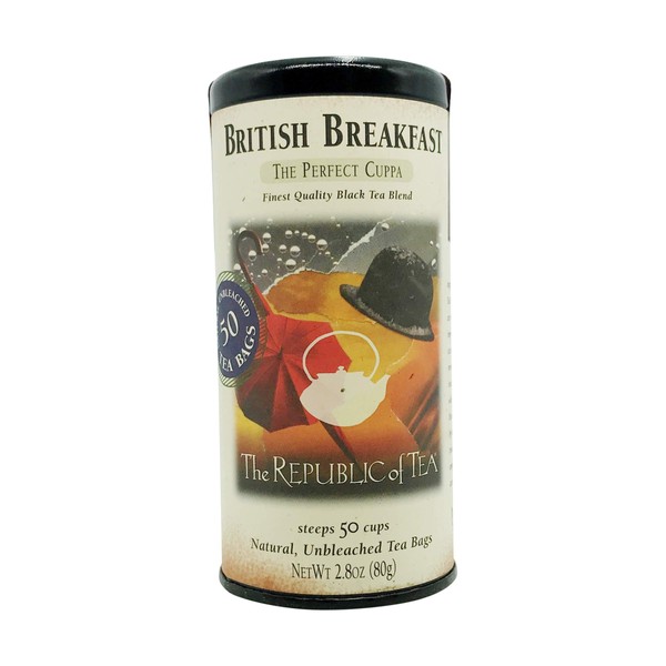 The Republic of Tea, British Breakfast Tea, 50 Count