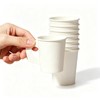 Jippedea 4 Oz Disposable Espresso Cups with Handles,100-pack Mini Disposable